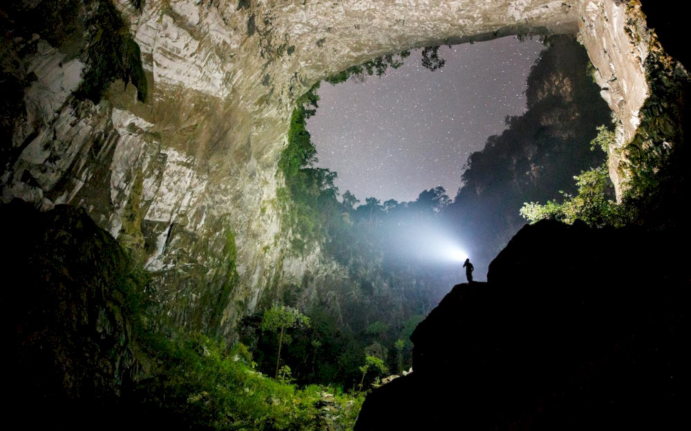 Stargazing from inside Son Doong offers a rare and surreal experience unlike anywhere else on Earth 